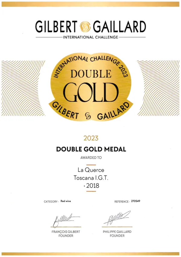 Gilbert & Gaillard 2023: 90 points for Toscana IGT La Querce 2018